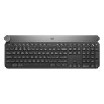 Teclado universal de Logitech modelo 920-008500 con conectividad RF inalámbrica y Bluetooth, disposición QWERTY italiano, en colores negro y gris