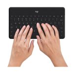 Teclado inalámbrico Logitech Keys-To-Go para tablets, QWERTY Holandés y Inglés del Reino Unido, Bluetooth, color negro, SKU 920-008557