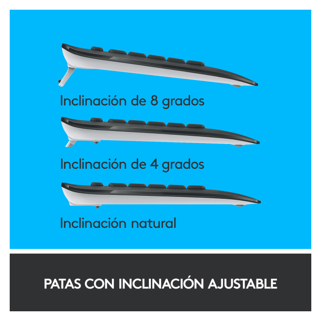 Logitech 920-008680 teclado Ratón incluido Universal RF inalámbrico QWERTY Español Negro, Blanco 5 Logitech 920-008680 teclado y ratón beneficios compra