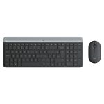 Logitech 920-009198 teclado inalámbrico con ratón incluido, universal, RF, configuración QWERTY en español, color grafito
