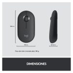 Logitech 920-009198 teclado inalámbrico con ratón incluido, universal, RF, configuración QWERTY en español, color grafito