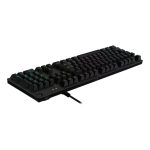 Imagen del teclado Logitech G modelo 920-009343 para juegos, con conexión USB, distribución QWERTY en italiano y acabado en carbono