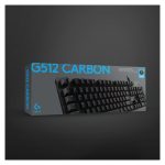 Teclado Logitech G 920-009344 diseñado para juegos, con conexión USB, distribución QWERTY en español y acabado en color carbono