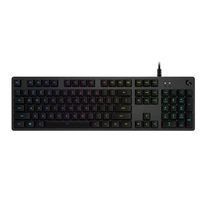 Logitech teclado gaming con USB y layout QWERTY en español, color carbono Teclado Logitech G 920-009344 diseñado para juegos, con conexión USB, distribución QWERTY en español y acabado en color carbono