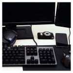 Teclado Logitech G 920-009370 para juegos con conexión USB en color carbono, diseño en inglés