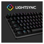 Teclado Logitech G 920-009370 para juegos con conexión USB en color carbono, diseño en inglés