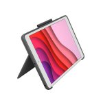 Imagen del Logitech teclado para móvil, modelo 920-009624, con layout QWERTZ en alemán, color grafito y conectividad Smart Connector.