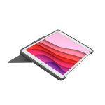 Imagen del Logitech teclado para móvil, modelo 920-009624, con layout QWERTZ en alemán, color grafito y conectividad Smart Connector.