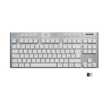 Teclado para juegos Logitech G 920-009664 RF Wireless y Bluetooth QWERTY inglés blanco para gaming