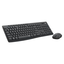 Logitech Teclado Inalámbrico MK295 Silent con Tecnología SilentTouch, SKU 920-009800. Teclado en color negro con teclas silenciosas.