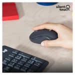 Logitech Teclado Inalámbrico MK295 Silent con Tecnología SilentTouch, SKU 920-009800. Teclado en color negro con teclas silenciosas.