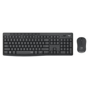 Imagen del teclado inalámbrico Logitech MK295 Silent con ratón, SKU 920-009810. Ideal para uso silencioso y sin cables.