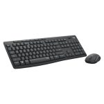 Combo Logitech MK295 Silent Wireless con teclado en portugués y ratón, color grafito, SKU 920-009870