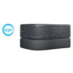 Teclado ergonómico Logitech ERGO K860 con diseño curvado y reposamuñecas, SKU 920-010105