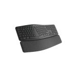 Imagen del teclado Logitech ERGO K860, diseñado ergonómicamente para confort en la escritura, SKU 920-010106