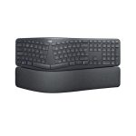 Imagen del teclado ergonómico Logitech ERGO K860 con diseño curvo, modelo SKU 920-010108, ideal para una escritura cómoda.