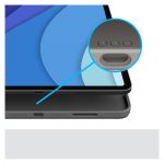 Teclado Logitech QWERTZ Suizo para móvil con Smart Connector, modelo 920-010143, en color gris