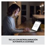 Imagen del teclado Logitech 920-010169 para móvil con distribución QWERTY en Español, Smart Connector y acabado en Arena. SKU 920-010169