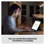 Logitech teclado para móvil QWERTY en español, con Smart Connector en color gris, SKU 920-010211