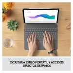 Logitech teclado para móvil QWERTY en español, con Smart Connector en color gris, SKU 920-010211