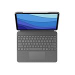 Teclado Logitech 920-010212 para móvil, diseño QWERTY italiano con Smart Connector en color gris