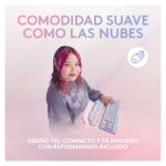 Teclado para Juegos Logitech G 920-010414 con conexión USB QWERTY en español, color blanco