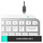 Logitech MX Keys Mini, teclado compacto con diseño ergonómico y teclas retroiluminadas, SKU 920-010491