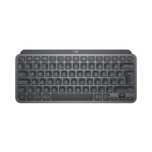 Imagen del teclado compacto Logitech MX Keys Mini con iluminación inteligente y distribución ergonómica. SKU 920-010498