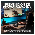 Teclado mecánico Logitech G413 TKL SE con retroiluminación y diseño compacto, SKU 920-010559