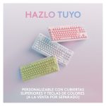 Teclado Logitech G 920-010685 para juegos, inalámbrico, RF y Bluetooth, diseño QWERTY en español, color blanco