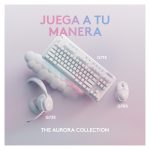 Teclado Logitech G 920-010685 para juegos, inalámbrico, RF y Bluetooth, diseño QWERTY en español, color blanco