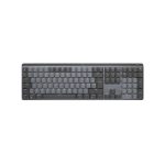 Teclado inalámbrico Logitech modelo 920-010754, ideal para oficina, con conectividad RF y Bluetooth, diseño QWERTY nórdico en color grafito
