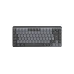 Teclado Logitech Master modelo 920-010775, inalámbrico con RF Wireless y Bluetooth, diseño QWERTZ suizo, en color grafito