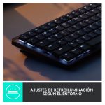 Teclado Logitech Master 920-010780 para oficina, conexión RF Wireless y Bluetooth, QWERTY Internacional de EE.UU., color grafito