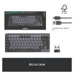 Teclado Logitech Master 920-010780 para oficina, conexión RF Wireless y Bluetooth, QWERTY Internacional de EE.UU., color grafito