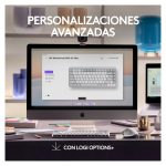 Logitech Master 920-010799 teclado inalámbrico para oficina con conexión RF y Bluetooth, distribución QWERTY internacional de EE.UU., color gris