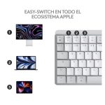 Logitech Master 920-010799 teclado inalámbrico para oficina con conexión RF y Bluetooth, distribución QWERTY internacional de EE.UU., color gris