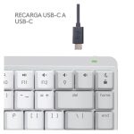 Logitech Master 920-010799 teclado inalámbrico para oficina con conexión RF y Bluetooth, distribución QWERTY internacional de EE.UU., color gris