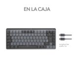 Teclado Logitech Master 920-010837, RF y Bluetooth, QWERTY internacional de EE.UU. en color gris