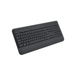 Imagen del teclado Logitech 920-010915 para oficina, con conectividad Bluetooth, disposición QWERTY en italiano y en color grafito