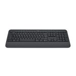 Imagen del teclado Logitech 920-010915 para oficina, con conectividad Bluetooth, disposición QWERTY en italiano y en color grafito