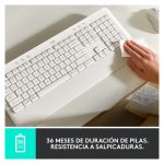 Logitech 920-010917, teclado Bluetooth para oficina, distribución QWERTY en español, color grafito