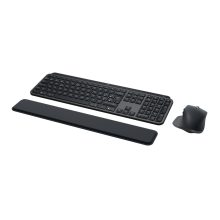 Logitech Master MX Keys Combo para negocios, teclado QWERTY español, RF wireless, Bluetooth, color grafito, SKU 920-010930