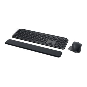Logitech Master MX Keys Combo para negocios, teclado QWERTY español, RF wireless, Bluetooth, color grafito, SKU 920-010930