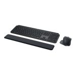 Logitech teclado y ratón inalámbricos modelo 920-010931, ideal para oficina, con conectividad RF Wireless y Bluetooth, diseño QWERTY nórdico en color grafito