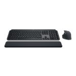 Teclado y ratón inalámbrico Logitech modelo 920-010933, conexión RF y Bluetooth, diseño QWERTY, color grafito