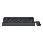 Logitech teclado QWERTZ alemán con ratón incluido, conexión Bluetooth, ideal para oficina, color grafito. SKU: 920-010994