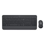 Logitech 920-010999, teclado QWERTY inglés del Reino Unido, Bluetooth, color grafito y ratón incluido, ideal para oficina