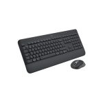 Logitech 920-010999, teclado QWERTY inglés del Reino Unido, Bluetooth, color grafito y ratón incluido, ideal para oficina