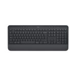 Teclado Logitech 920-011004 QWERTY grafito, con ratón incluido, conectividad Bluetooth, diseño para oficina internacional de EE.UU.